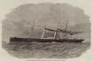 Het Nieuwe Koninklijke Postschip Normandy van de South-Western Railway Company